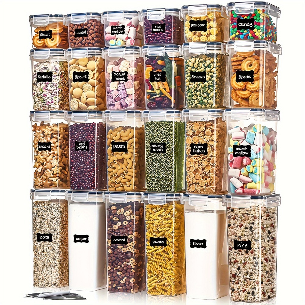 Food Storage Order - 밀폐용기 24피스 세트 용기 12개 뚜껑