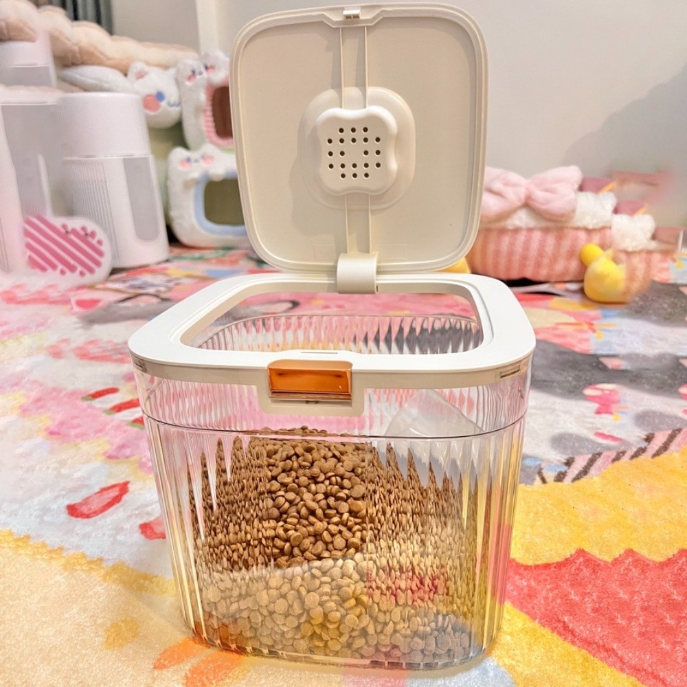 Food Storage Large Plastic Containers - 플립 커버 개 사료 보관 용기