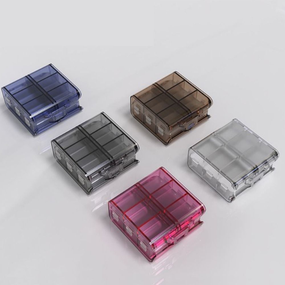 Food Storage Large Plastic Containers - 12 그리드 알약 디스펜서 박스 더블