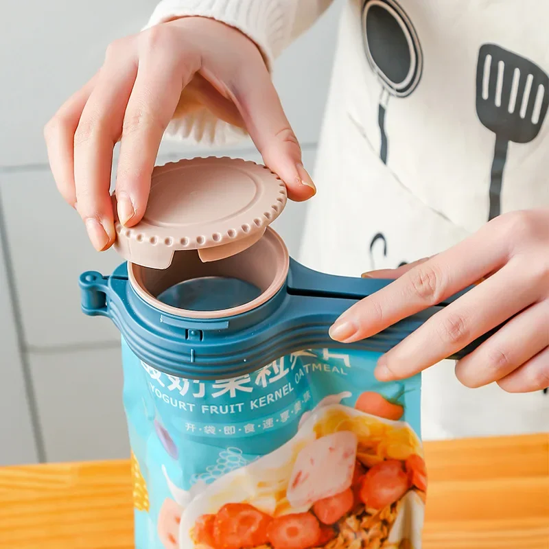 Food Storage Zip Lock Bags - 1pcs 식품 보관 가방 씰링 클립