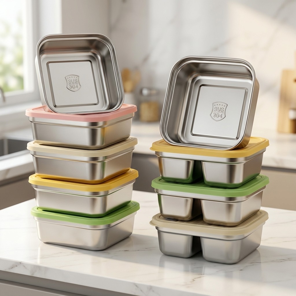 Food Storage Microwave Safe - 과일 야채 보관 용기 쌓을 수