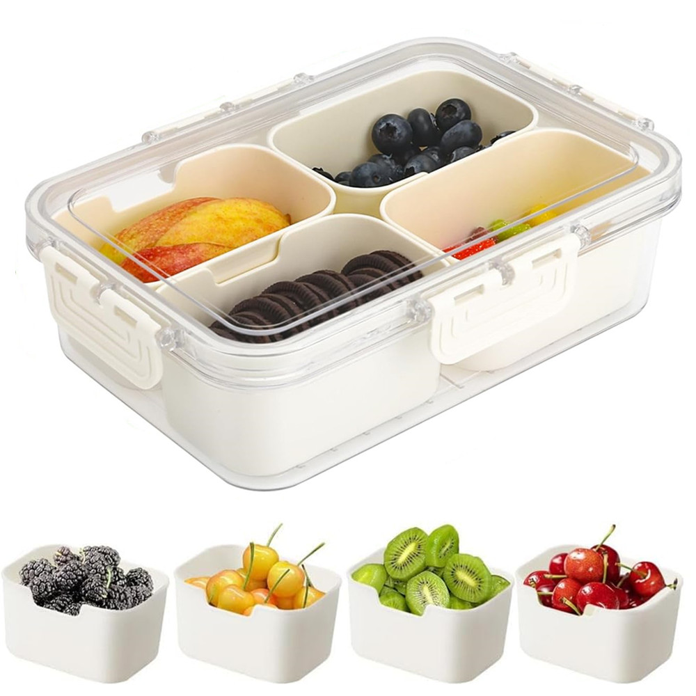 Food Storage Order - 휴대용 식품 보관함, 스낵 보관함, 뚜껑이