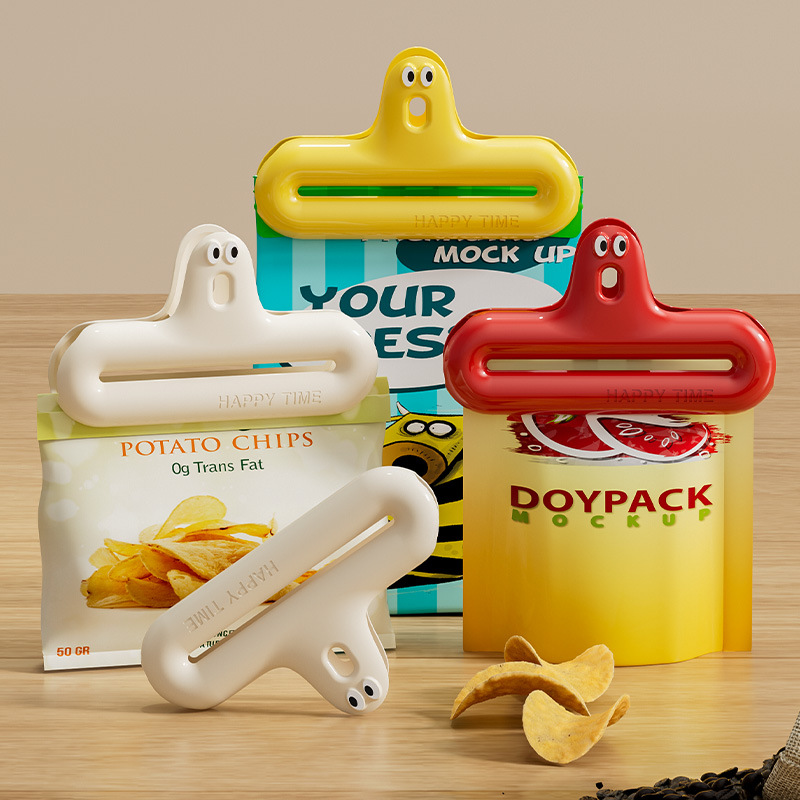 Food Storage Zip Lock Bags - 1/4 만화 캐릭터 밀봉 클립 방습