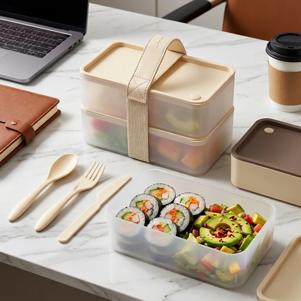 Food Storage Microwave Safe - 휴대용 플라스틱 식품 용기 재사용 가능한