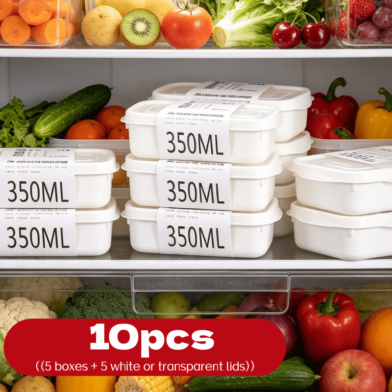 Food Storage Order - 10개 재사용 가능 적층형 식품 보관