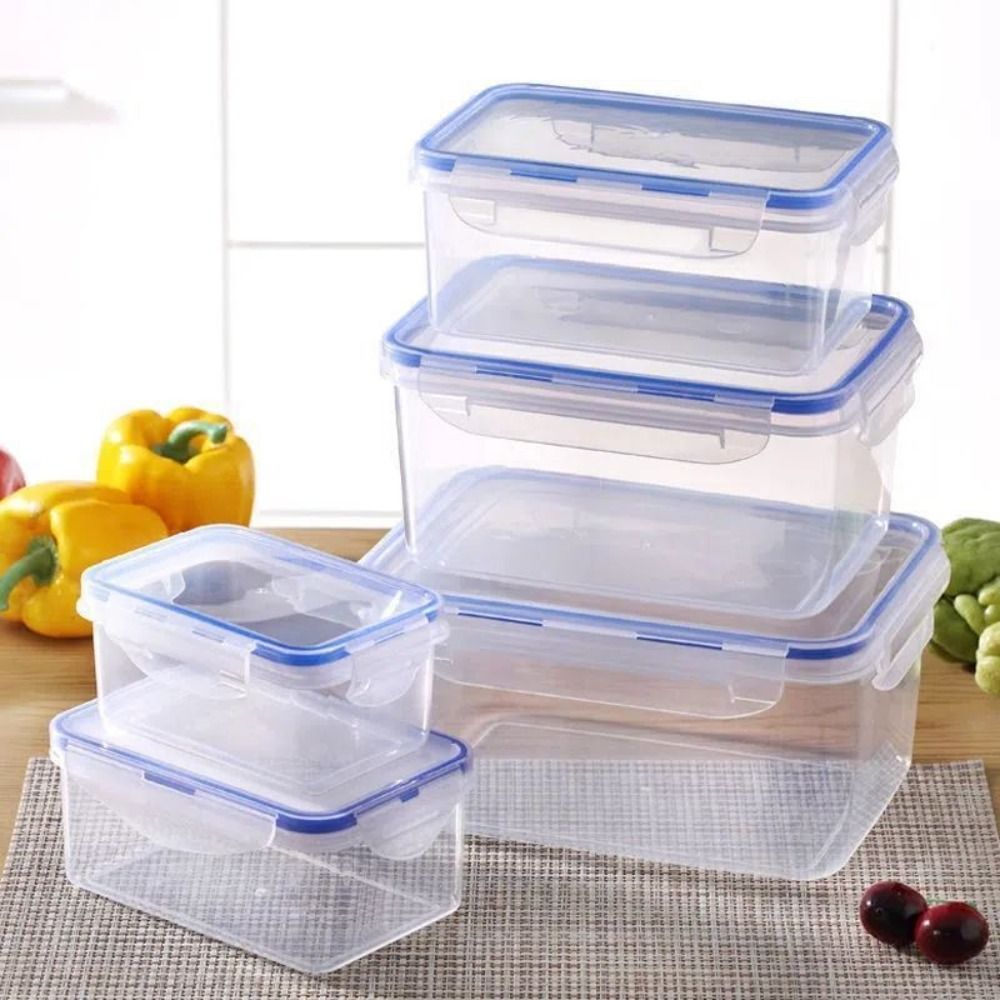 Food Storage Microwave Safe - 1/4PCS 안전한 플라스틱 냉장고 보관 상자