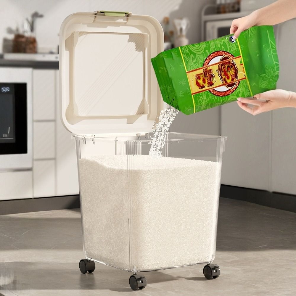 Food Storage On Wheels - 식품 보관함 벌레 방지 쌀 보관함