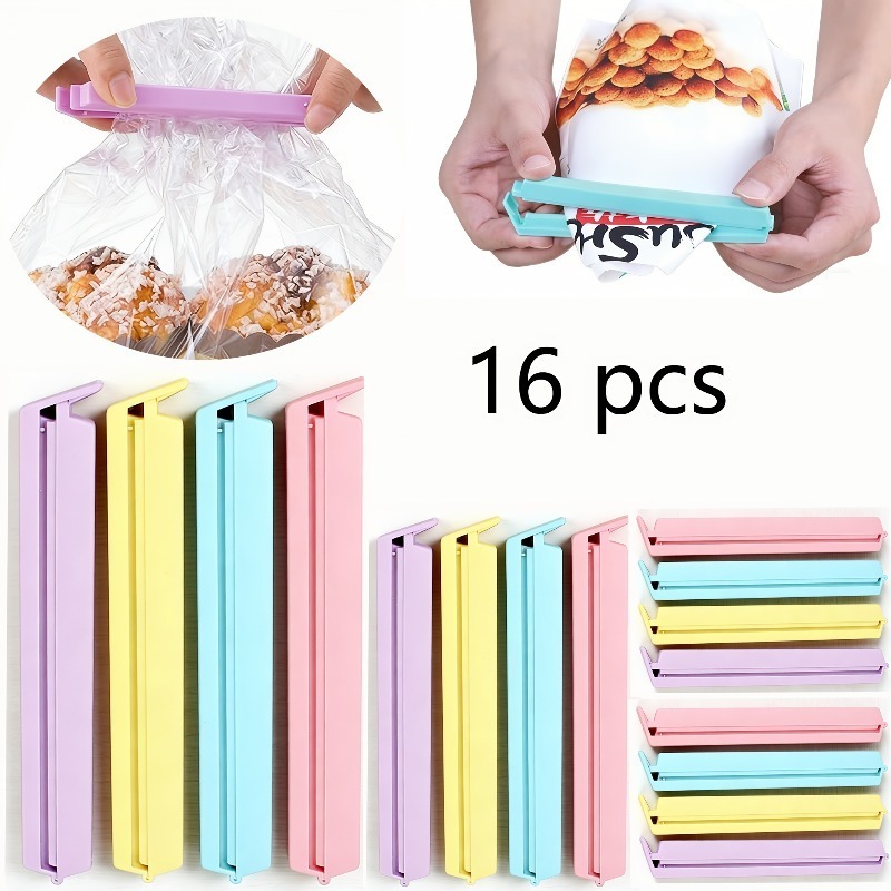 Food Storage Zip Lock Bags - 16개/세트 3가지 사이즈 식품 백 밀봉