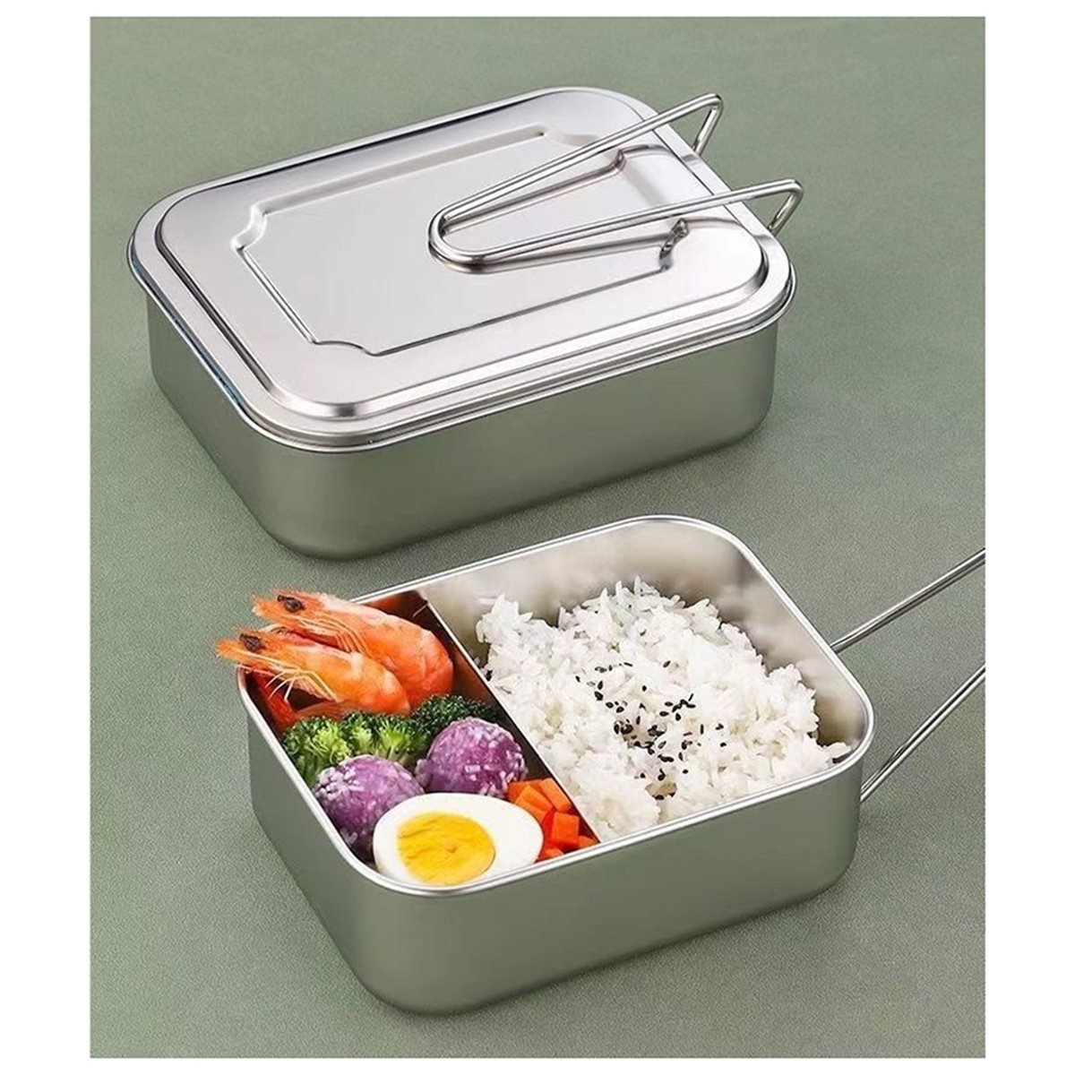 신제품 스테인리스 스틸 도시락 학생용 손잡이 포함 대용 - Food Storage Large Plastic Containers 리뷰 및 가격