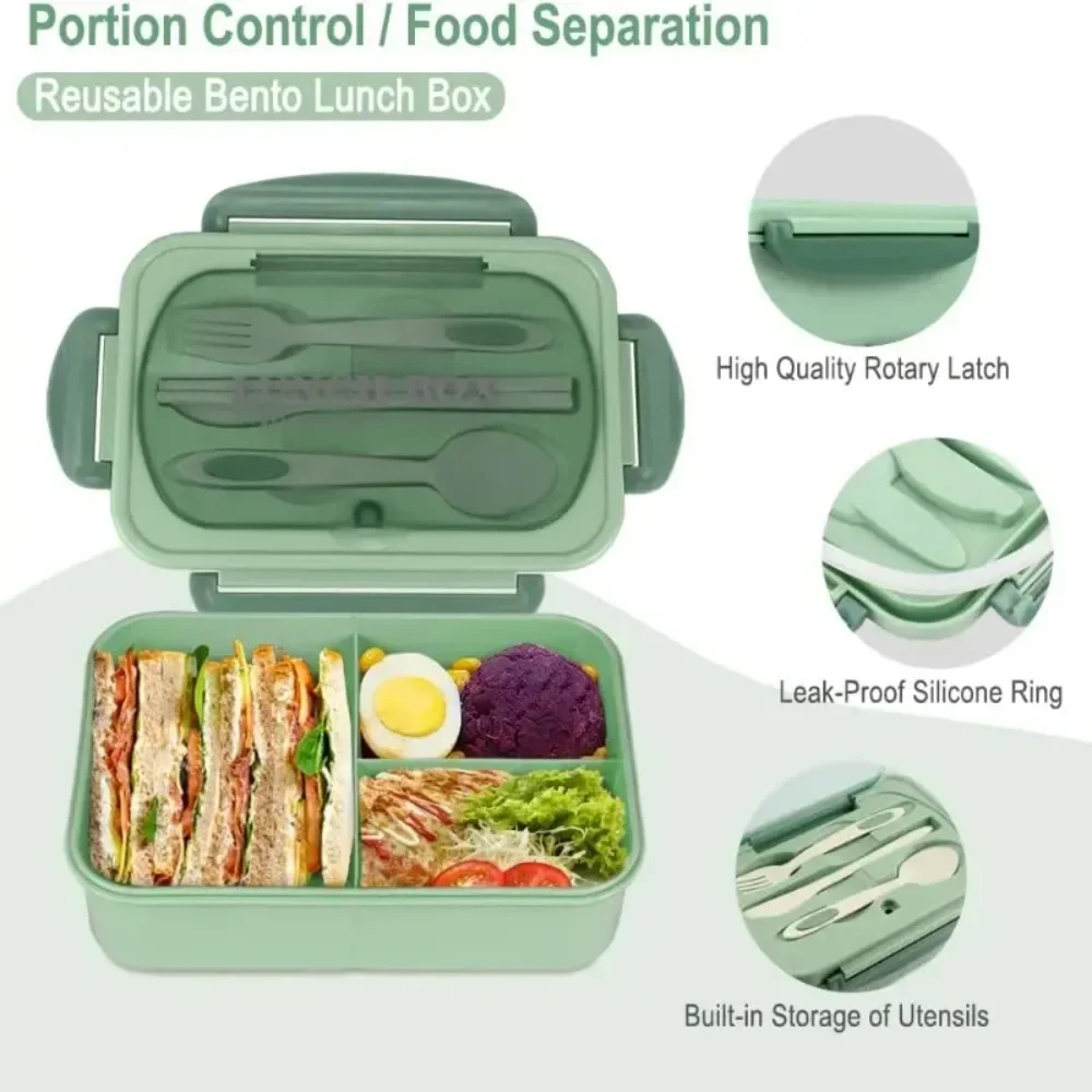 1200ML 성인용 도시락, 사무실 피크닉용, 누수 방 - Food Storage Microwave Safe 리뷰 및 가격
