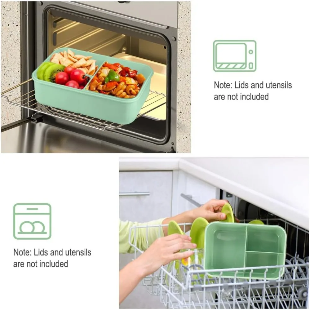 1200ML 성인용 도시락, 사무실 피크닉용, 누수 방 - Food Storage Microwave Safe 리뷰 및 가격
