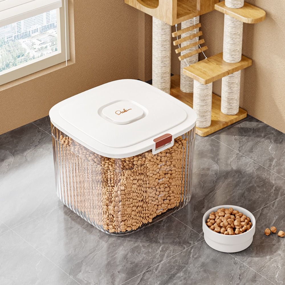 플립 커버 개 사료 보관 용기 투명 대용량 고양이 건사 - Food Storage Large Plastic Containers 리뷰 및 가격