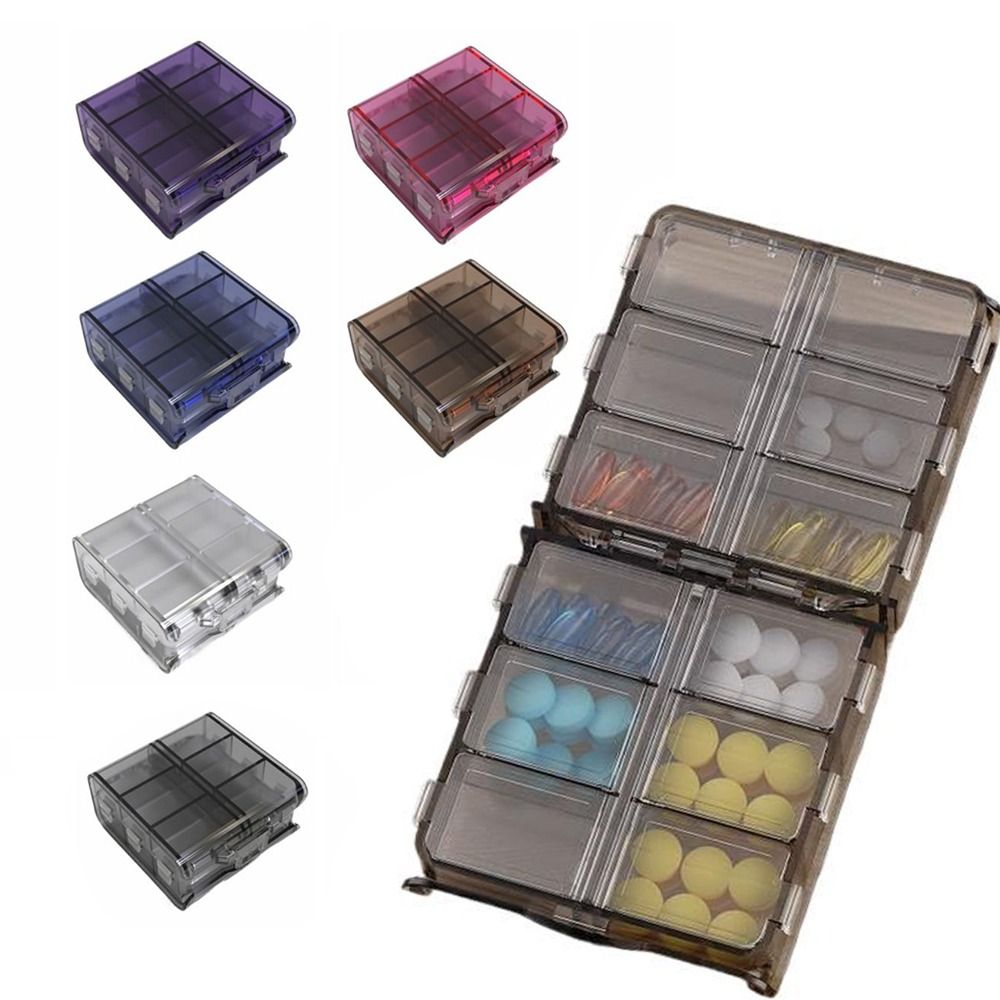 12 그리드 알약 디스펜서 박스 더블 레이어 대용량 의 - Food Storage Large Plastic Containers 리뷰 및 가격
