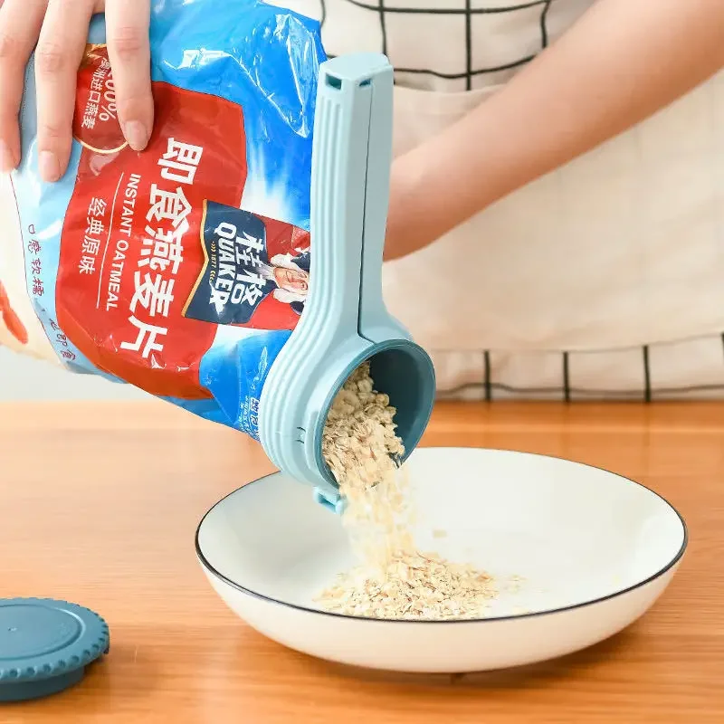 1pcs 식품 보관 가방 씰링 클립 플라스틱 캡 실러  - Food Storage Zip Lock Bags 리뷰 및 가격