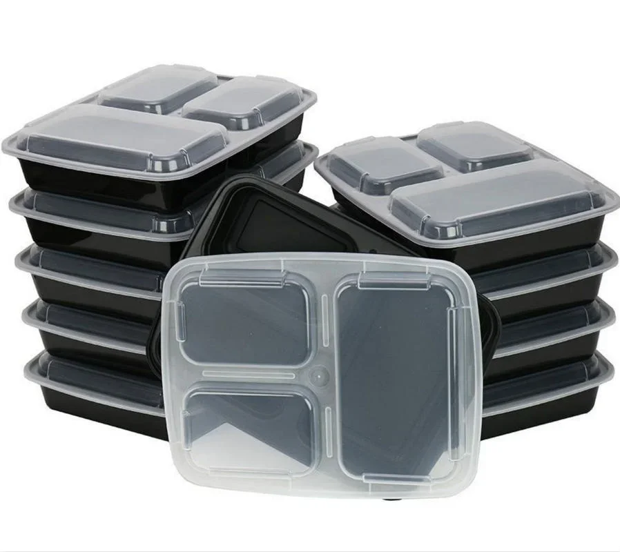 7팩 3칸 식사 준비 용기 뚜껑이 있는 매우 두꺼운 식 - Food Storage Microwave Safe 리뷰 및 가격