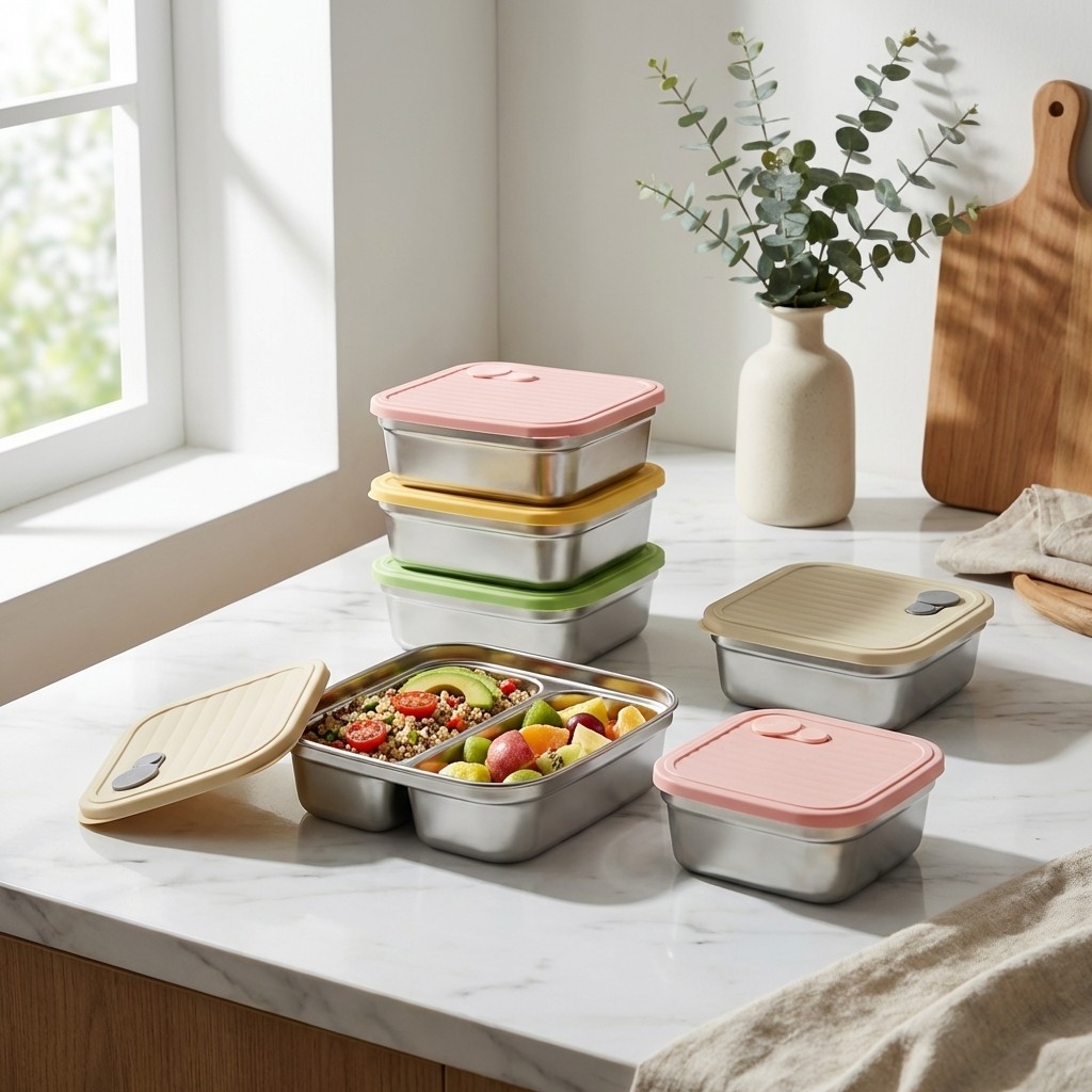 과일 야채 보관 용기 쌓을 수 있는 대용량 304 스테 - Food Storage Microwave Safe 리뷰 및 가격