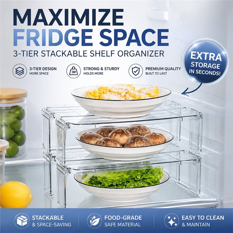 ABMR-스태커블 투명 냉장고 정리함, 2개입 주방 카 - Food Storage Management 리뷰 및 가격