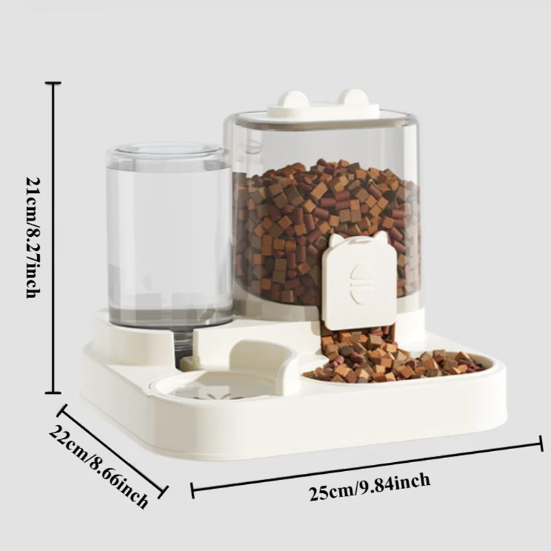 자동 급식기 개 고양이 사료 그릇 물 분수 포함 대용량 - Food Storage Large Plastic Containers 리뷰 및 가격