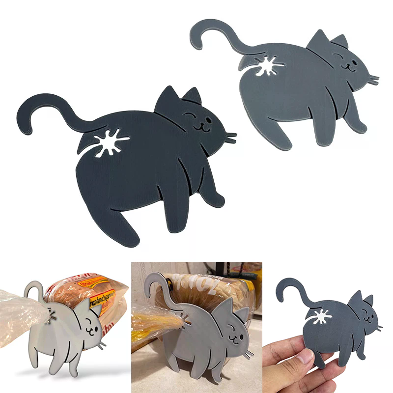 3D 고양이 엉덩이 모양 빵 봉투 클립 간식 봉투 밀봉 - Food Storage Zip Lock Bags 리뷰 및 가격