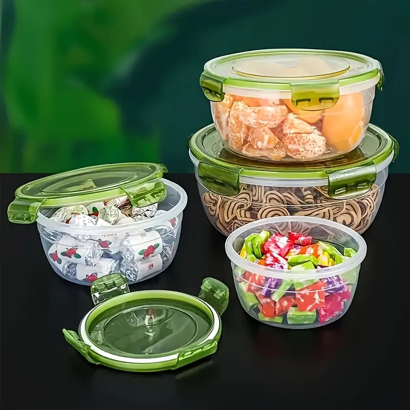 플라스틱 식품 보관 용기 4개, 도시락, 식당, 캠핑, - Food Storage Order 리뷰 및 가격