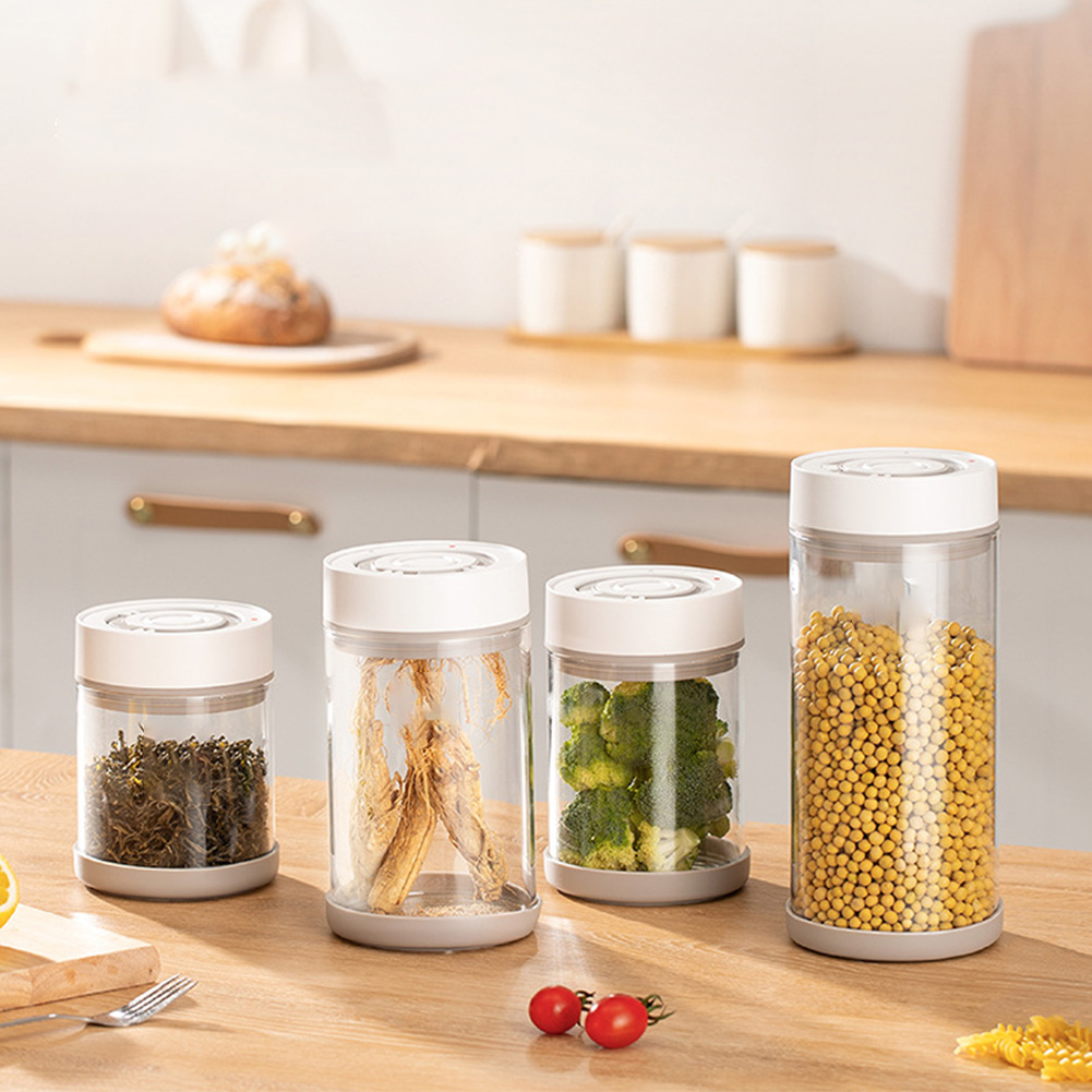 주방 습기 방지 유리 커피콩 항아리 자동 지능형 진공  - Food Storage Order 리뷰 및 가격