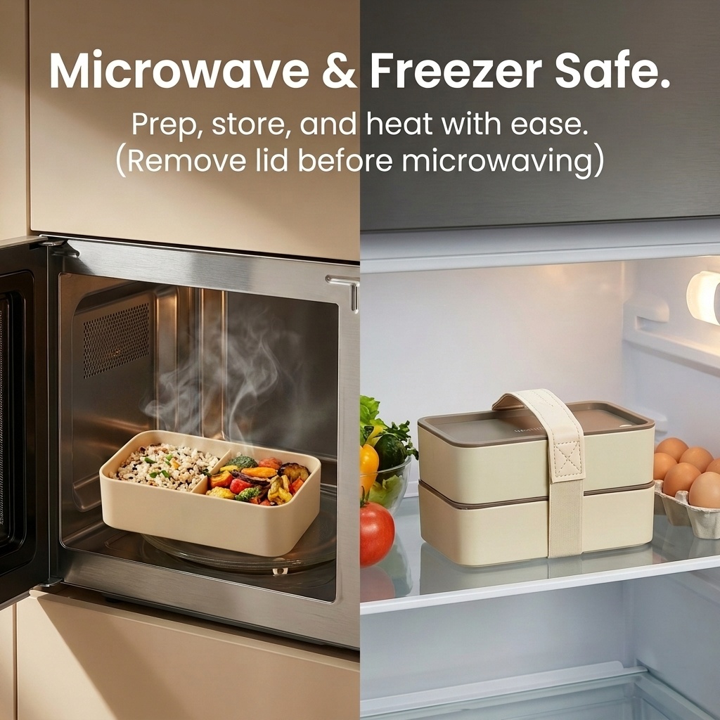 휴대용 플라스틱 식품 용기 재사용 가능한 사각 도시락  - Food Storage Microwave Safe 리뷰 및 가격