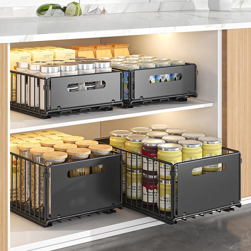 주방 캐비닛 슬라이드 아웃 수납 바구니 향신료병, 통조 - Food Storage Without Pantry 리뷰 및 가격