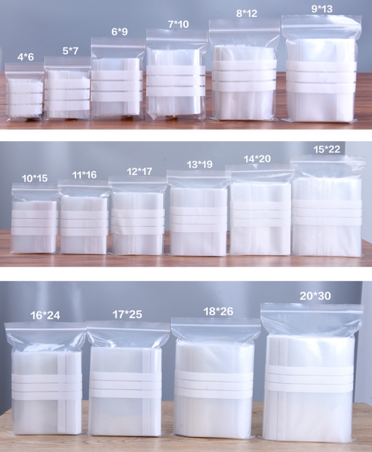 200개 PE 투명 플라스틱 지퍼백 포장지 DIY 로고 - Food Storage Zip Lock Bags 리뷰 및 가격