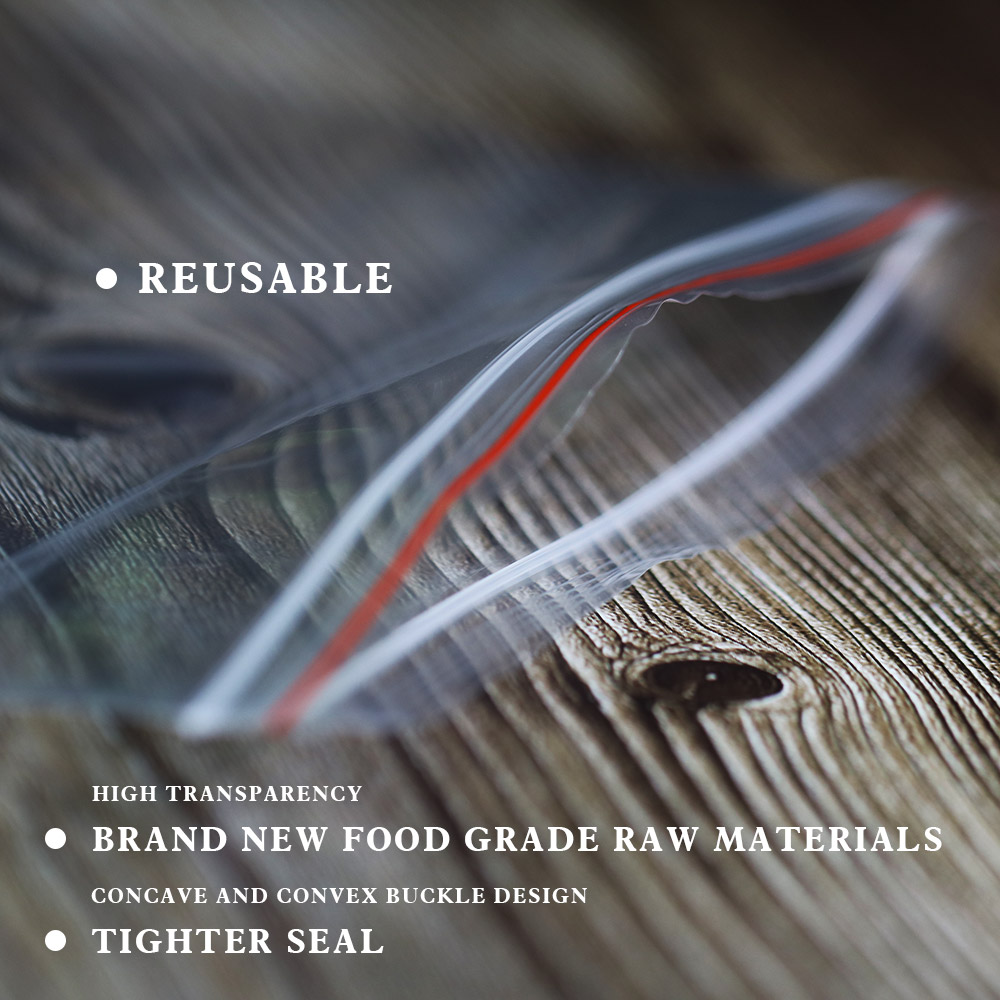 100 개/갑 Resealable 지퍼 잠금 가방 셀프 - Food Storage Zip Lock Bags 리뷰 및 가격