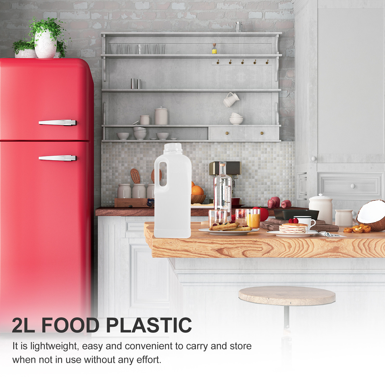 3개 대용량 2갤런 물 저장 용기(뚜껑 포함) 휴대 편 - Food Storage Large Plastic Containers 리뷰 및 가격