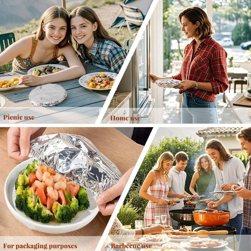 10/20PCS 알루미늄 호일 커버 그릇 접시용 내열  - Food Storage To Keep Warm 리뷰 및 가격