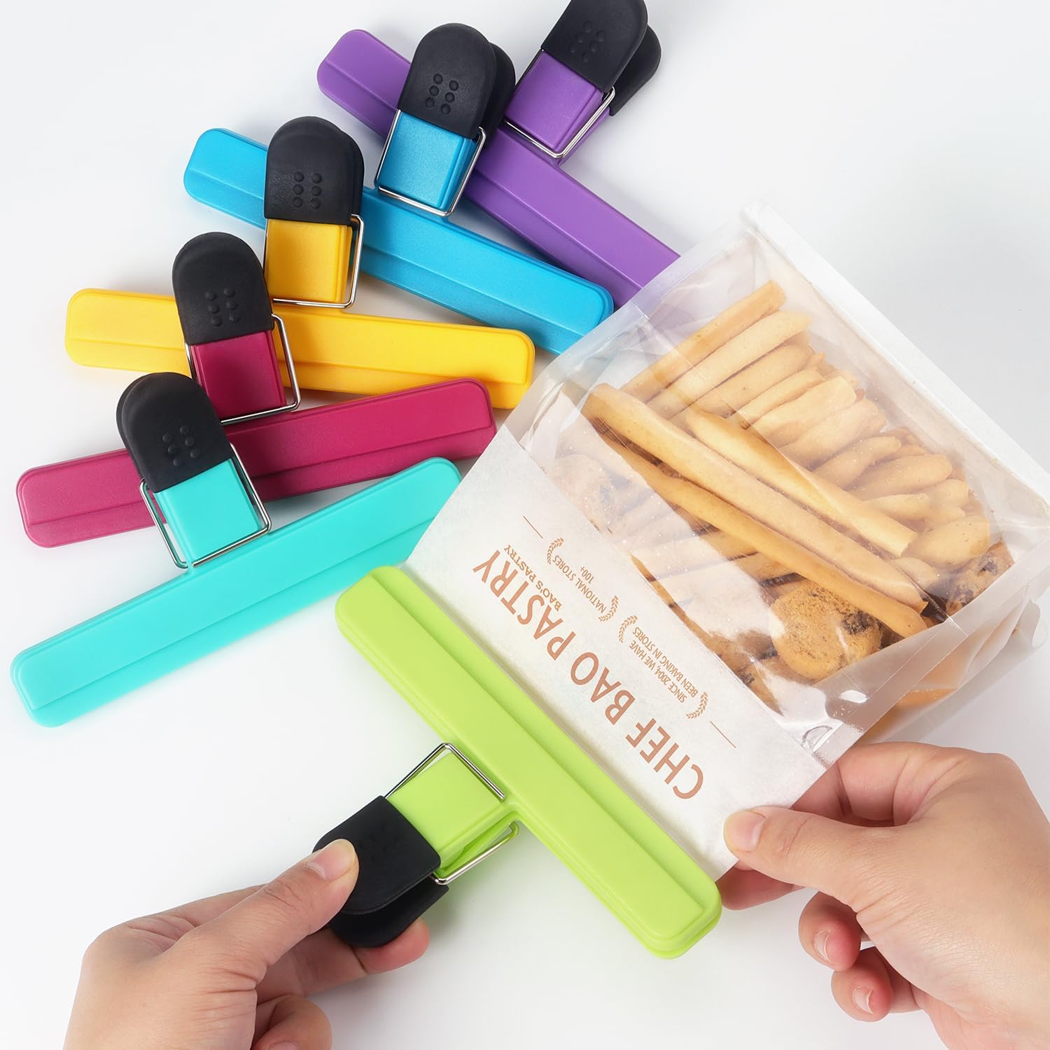 3-12PCS 다목적 씰링 클립 내구성있는 주방 스낵  - Food Storage Zip Lock Bags 리뷰 및 가격