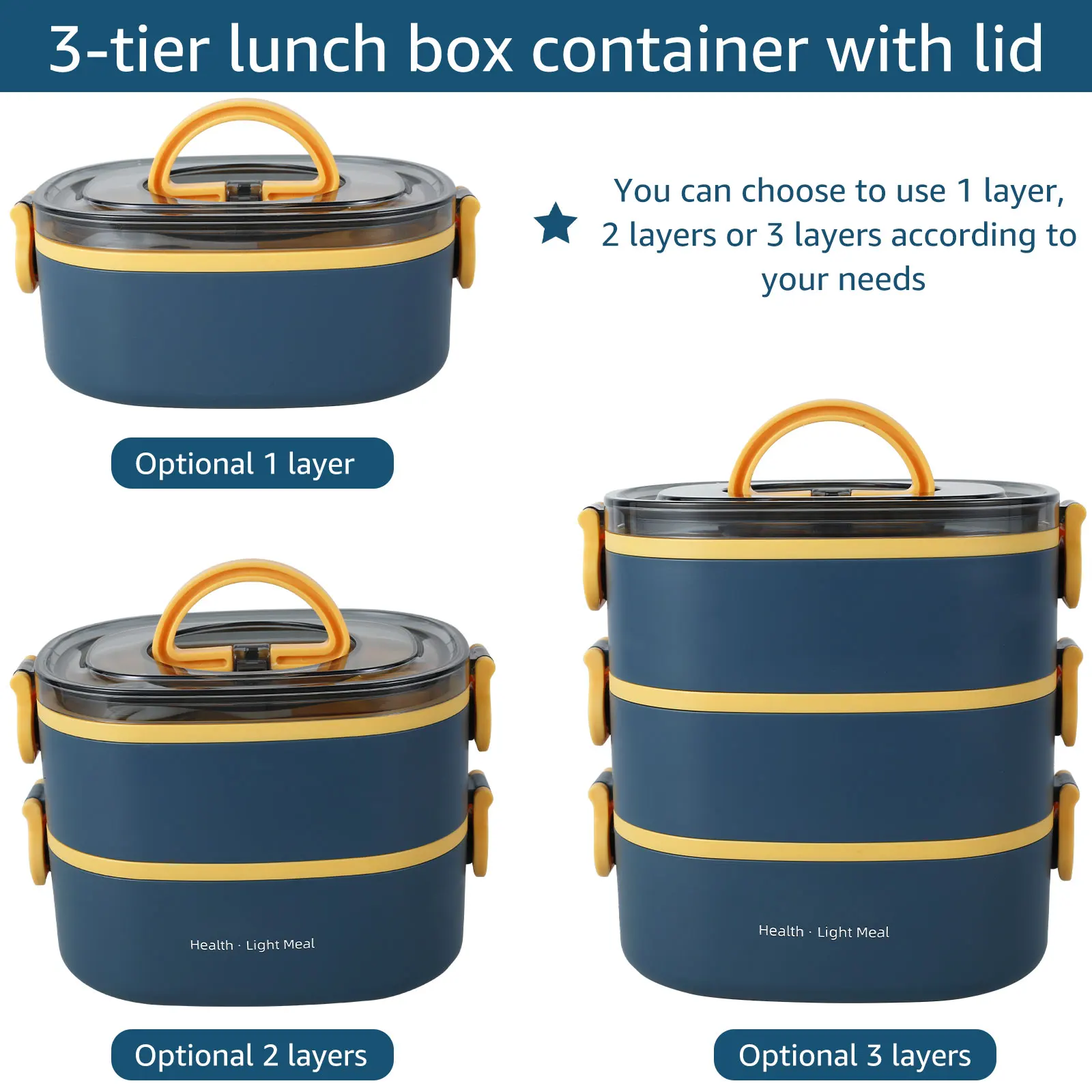 휴대용 성인 도시락 2000ML 스택형 누수 방지 보온 - Food Storage To Keep Warm 리뷰 및 가격