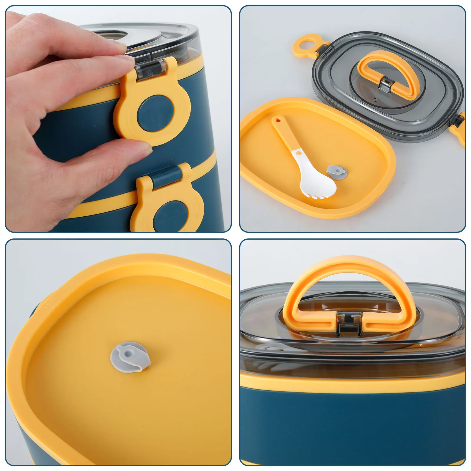 휴대용 성인 도시락 2000ML 스택형 누수 방지 보온 - Food Storage To Keep Warm 리뷰 및 가격