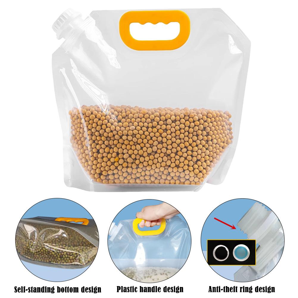 대형 곡물 밀봉 가방 손잡이 포함 방습 해충 방지 쌀  - Food Storage Large Plastic Containers 리뷰 및 가격