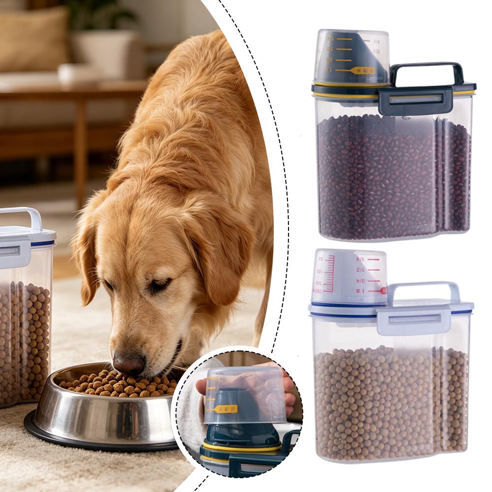 플라스틱 애완동물 사료 보관 용기 (계량컵 포함) 내구 - Food Storage Large Plastic Containers 리뷰 및 가격