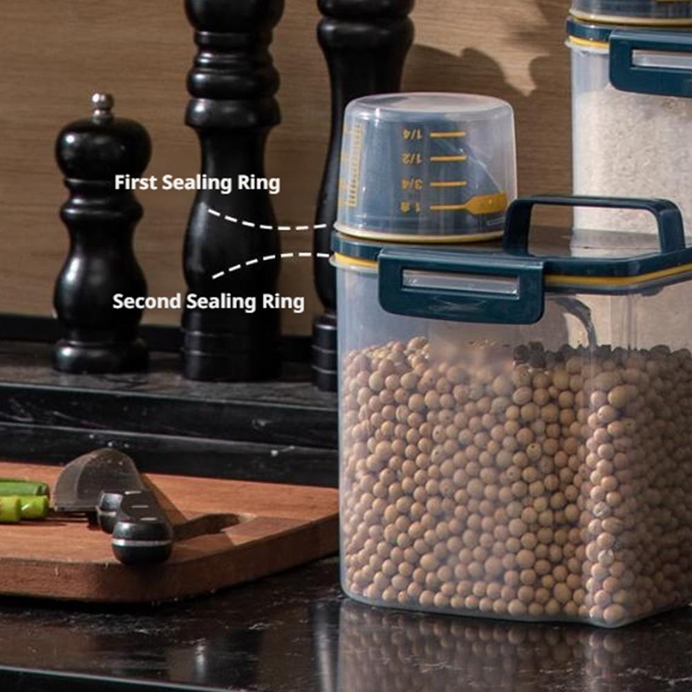 플라스틱 애완동물 사료 보관 용기 (계량컵 포함) 내구 - Food Storage Large Plastic Containers 리뷰 및 가격