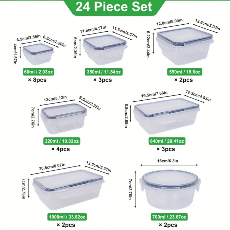 48개 BPA 프리 식품 보관 세트 – 주방, 식료품  - Food Storage Order 리뷰 및 가격