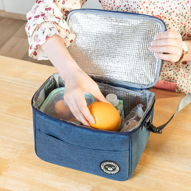 사각형 단열 도시락 가방 알루미늄 호일 두꺼운 도시락  - Food Storage To Keep Warm 리뷰 및 가격