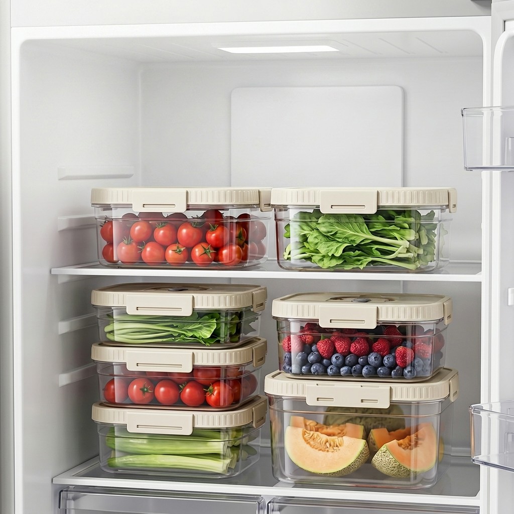 손잡이가 있는 투명 플라스틱 식품 보관함, 밀폐형 과일 - Food Storage Microwave Safe 리뷰 및 가격