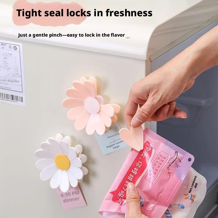 2-in-1 자석 냉장고 마그넷 꽃 모양 식품 보관용  - Food Storage Zip Lock Bags 리뷰 및 가격