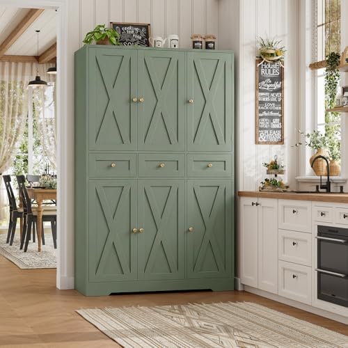 67인치 농가식 주방 팬트리 수납장(서랍 3개 포함), - Food Storage Without Pantry 리뷰 및 가격